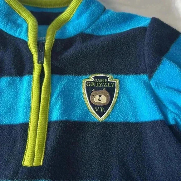 Carter's -  pullover 1/2 zip fleece sweater. Size 3 months - Picture 3 of 4